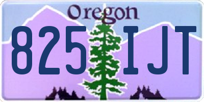 OR license plate 825IJT