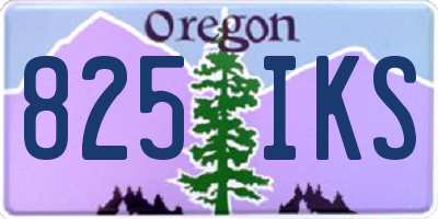 OR license plate 825IKS