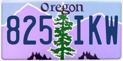 OR license plate 825IKW