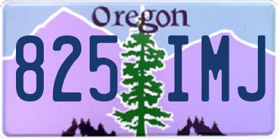 OR license plate 825IMJ