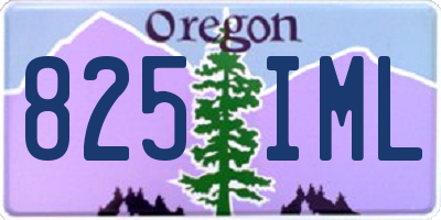OR license plate 825IML