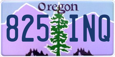 OR license plate 825INQ
