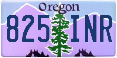 OR license plate 825INR