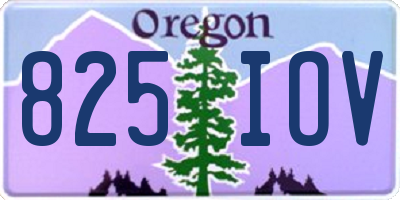 OR license plate 825IOV