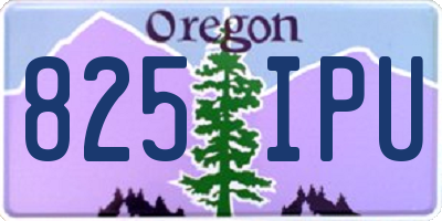 OR license plate 825IPU