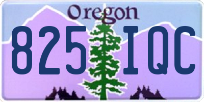 OR license plate 825IQC