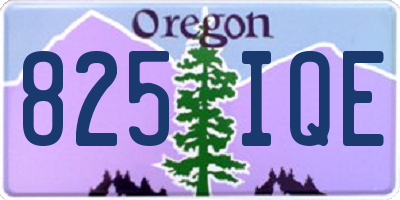 OR license plate 825IQE