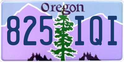 OR license plate 825IQI