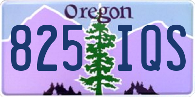 OR license plate 825IQS