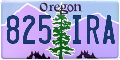 OR license plate 825IRA