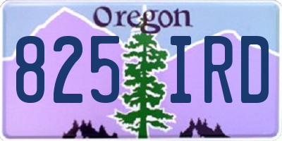 OR license plate 825IRD