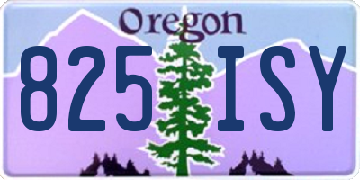 OR license plate 825ISY