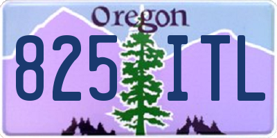 OR license plate 825ITL