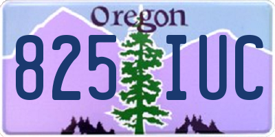 OR license plate 825IUC