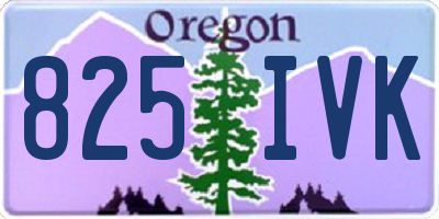OR license plate 825IVK