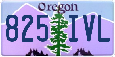 OR license plate 825IVL