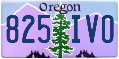 OR license plate 825IVO