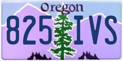 OR license plate 825IVS