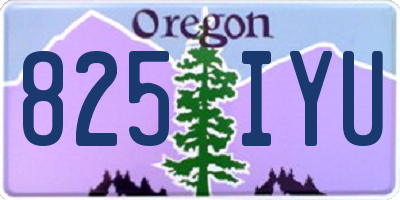 OR license plate 825IYU