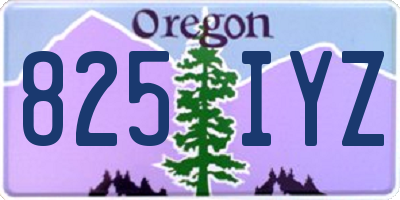 OR license plate 825IYZ