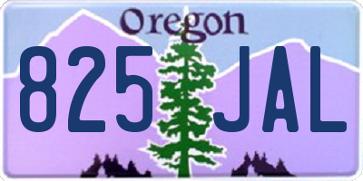 OR license plate 825JAL