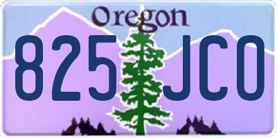 OR license plate 825JCO
