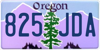 OR license plate 825JDA