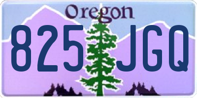 OR license plate 825JGQ
