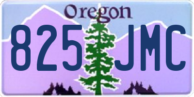 OR license plate 825JMC
