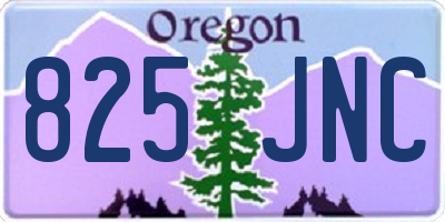 OR license plate 825JNC