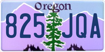 OR license plate 825JQA