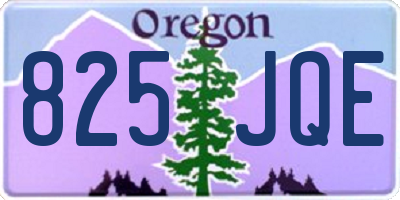 OR license plate 825JQE