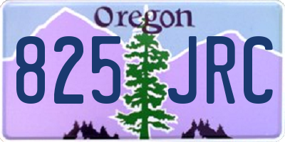 OR license plate 825JRC