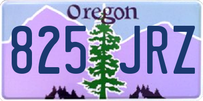 OR license plate 825JRZ