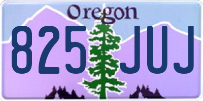 OR license plate 825JUJ