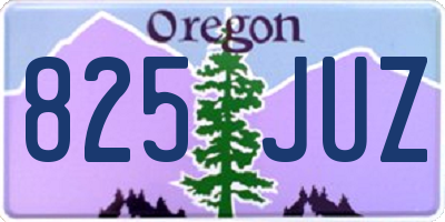 OR license plate 825JUZ