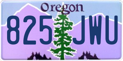 OR license plate 825JWU