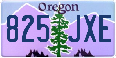 OR license plate 825JXE
