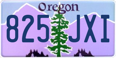 OR license plate 825JXI