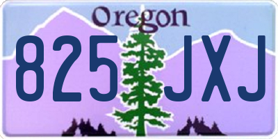 OR license plate 825JXJ