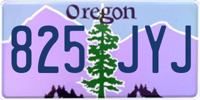 OR license plate 825JYJ