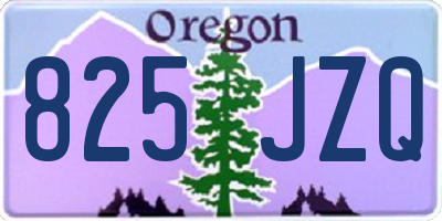 OR license plate 825JZQ