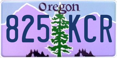 OR license plate 825KCR