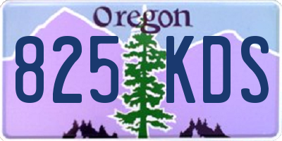 OR license plate 825KDS