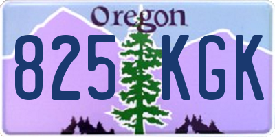 OR license plate 825KGK
