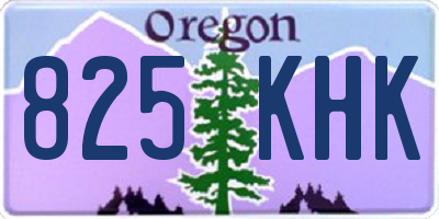 OR license plate 825KHK
