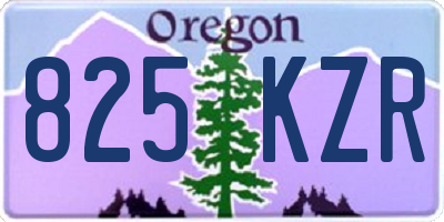 OR license plate 825KZR