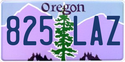 OR license plate 825LAZ