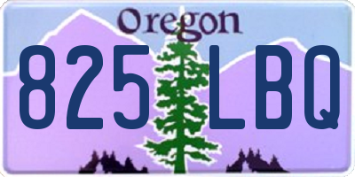 OR license plate 825LBQ
