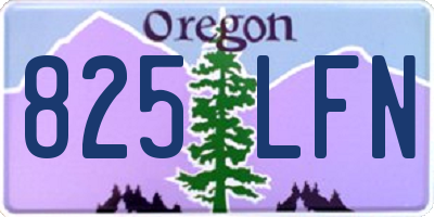 OR license plate 825LFN